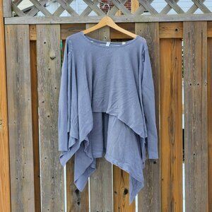 ATTRACTIVE LULULEMON Wrap Top Poncho Top Women's Size 10 SILK BLEND